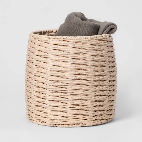 Project 62 Other - PROJECT 62 NWT tall round Paper rope basket white